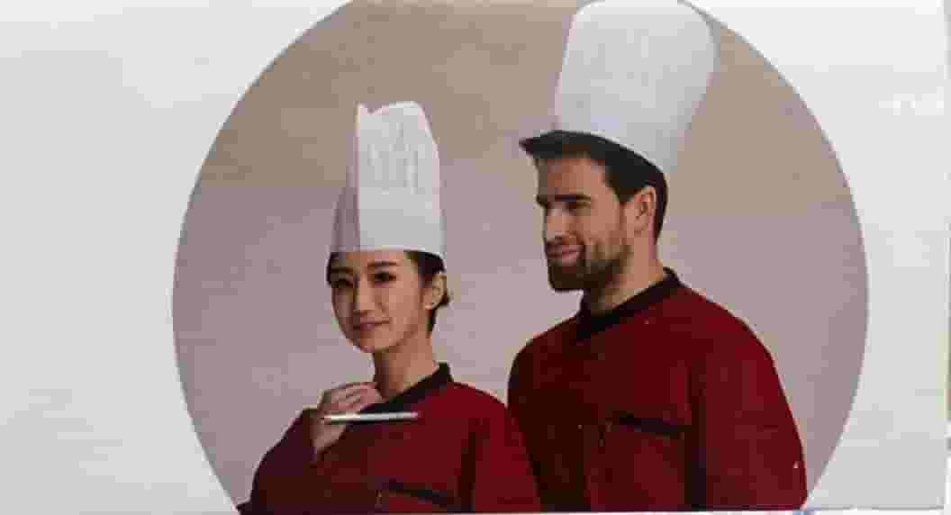 Two-piece chef cap for adults and kids 