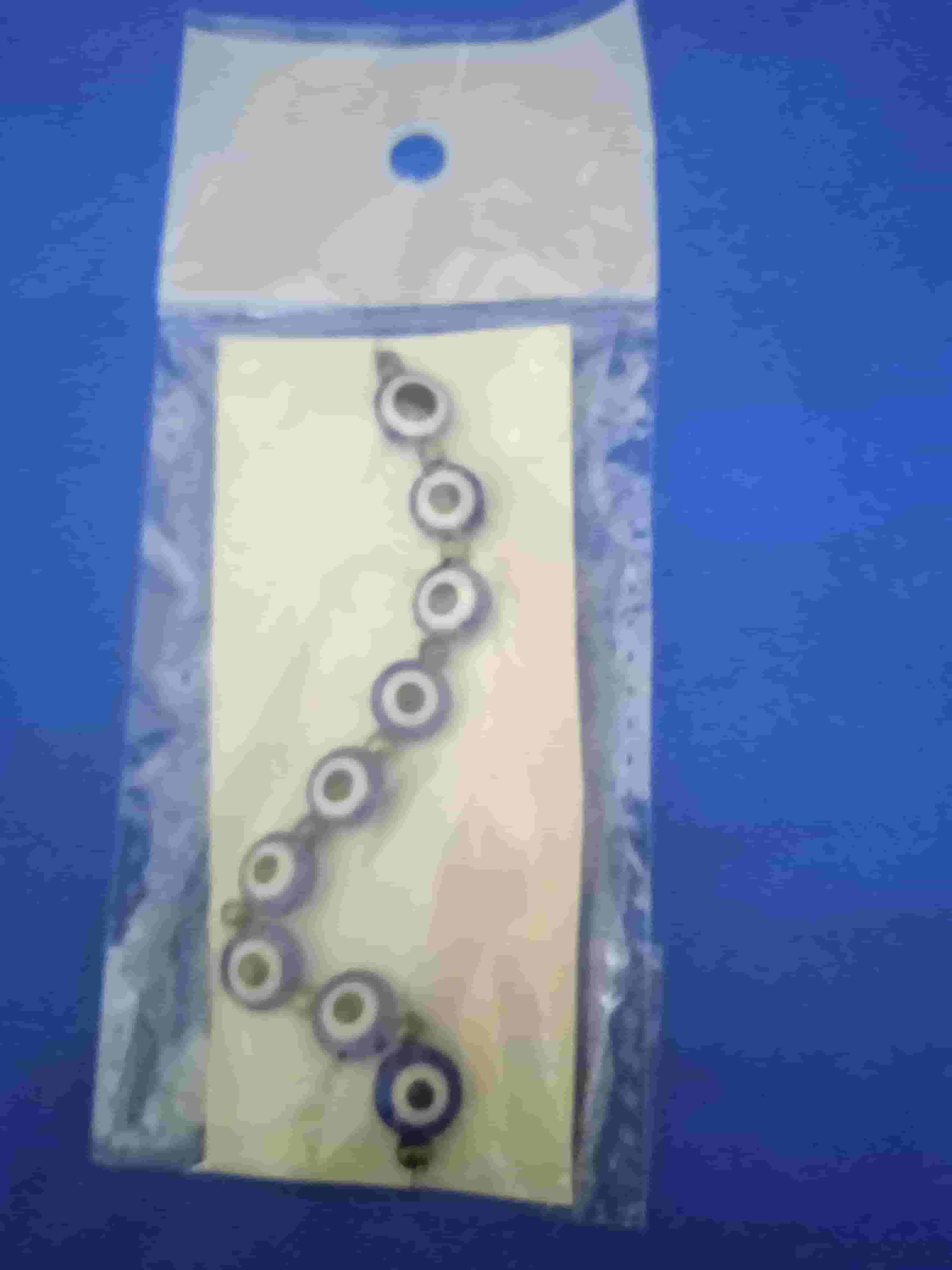 Eye bracelet with blue beads  