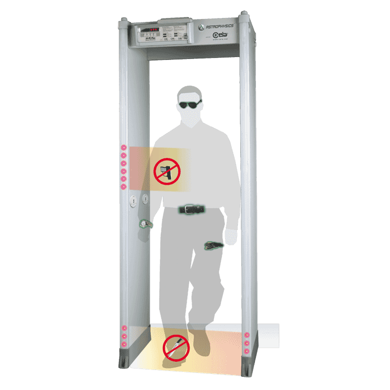 Security portal for individuals 20 Zone CIEA is an Italian foreign industry IP 65 Metal Detector