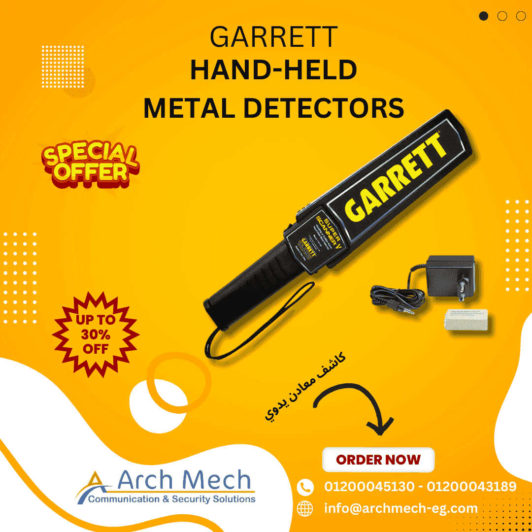 American manual metal detector - Garrett highly sensitive and sound and light alarm PN:1165190 GARRETT 1165180 Garrett Super Scanner Hand - Held Metal Detector