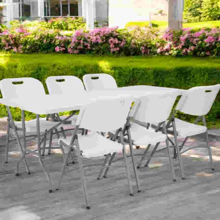 Outdoor and indoor foldable furniture set