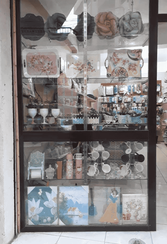 Alumetal glass door - height: 2.40 m
