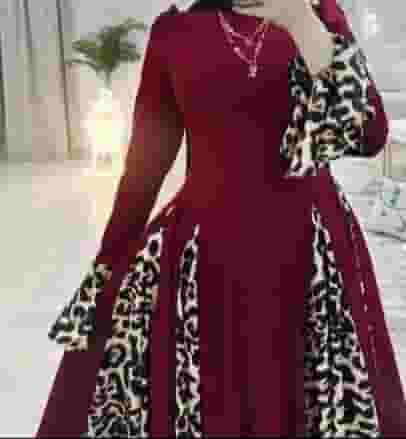 Two colors dress