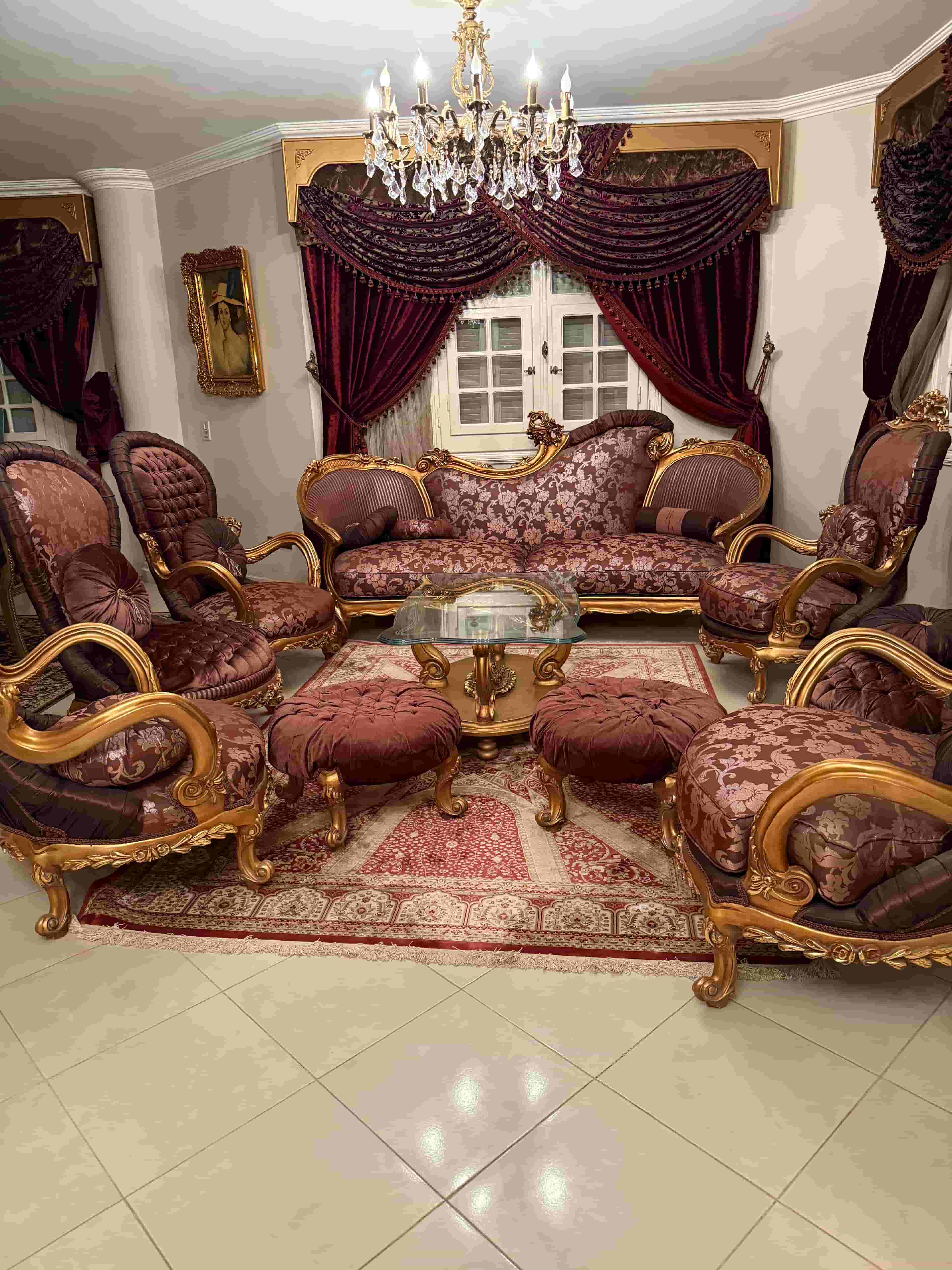 صالون مدهب ١٠ قطع