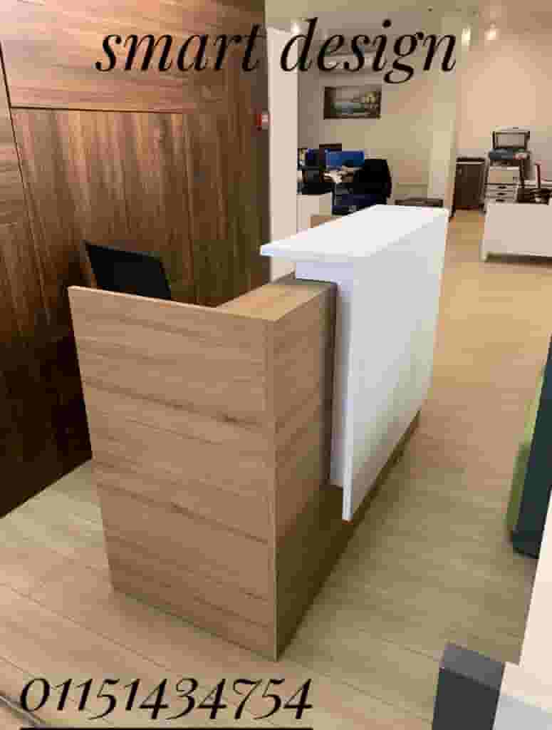 Spanish mdf wood counter/ reception desk 