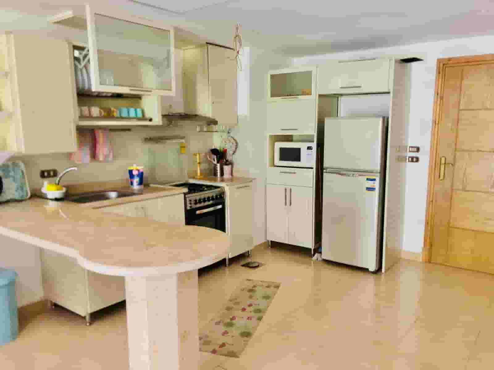 Ground floor chalet with garden for rent in Palmera Beach Ain Sokhna