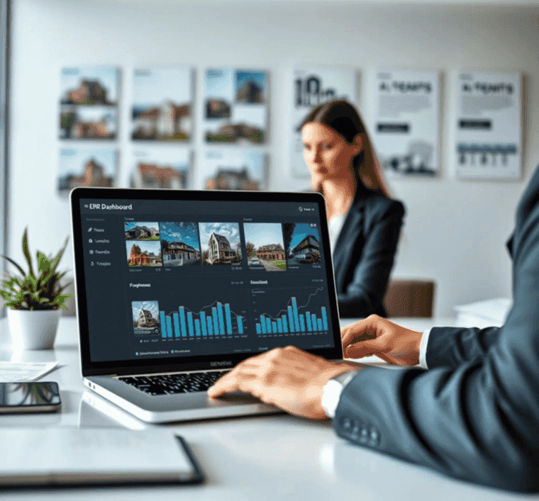 Management system for real estate marketing companies