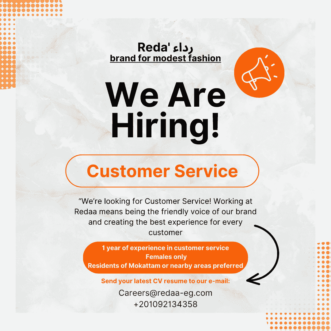 A customer service employee is required