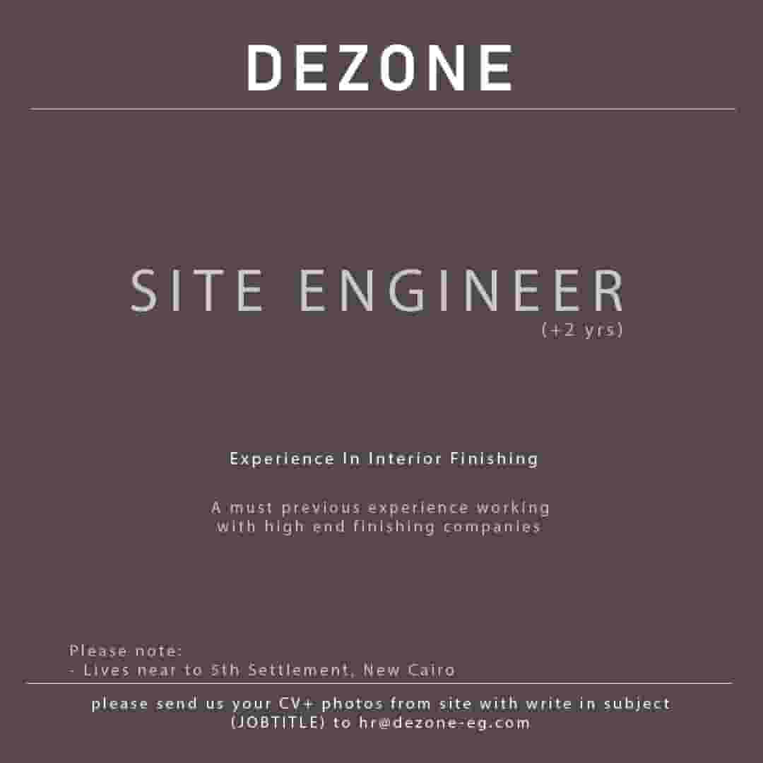 A finishing site engineer is required