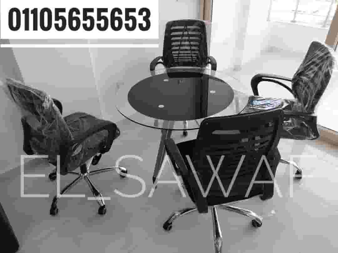 Securit glass meeting table 