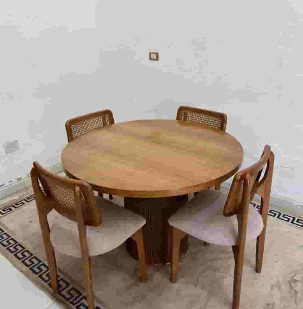 A table with four chairs