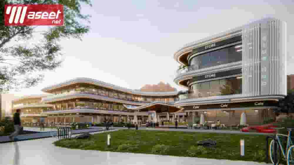 محل تجاري 140 متر دوبلكس في مول Blue Hub العين السخنة بالدور الأرضي أمام البنزينة مباشرة تقسيط للبيع بلو هب الجلالة