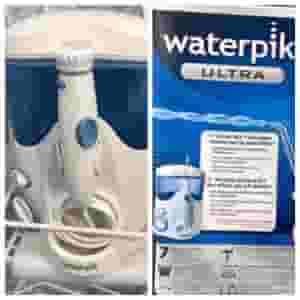 جهاز لتنظيف الفواصل بين الأسنان بالماء المضغوط ينص به الاطباء