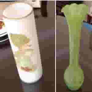 فازه فاخره من الزجاج الملون