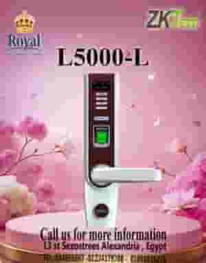 The ZKTeco L5000 is an advanced smart lock that combines fingerprint and password recognition technologies