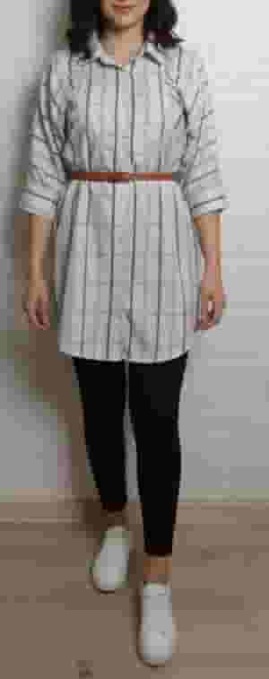 قميص طويل تلت كم