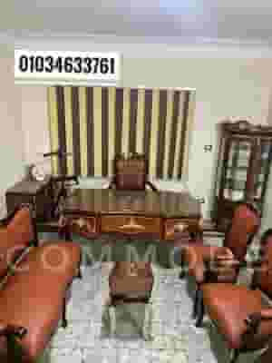 Cabinet room, manager's office, classic red beech wood 