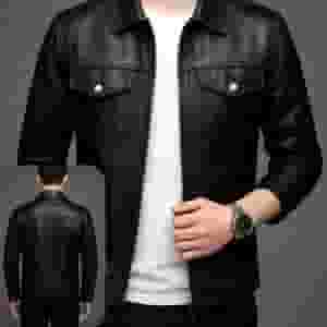  Stylish leather jacket for men 