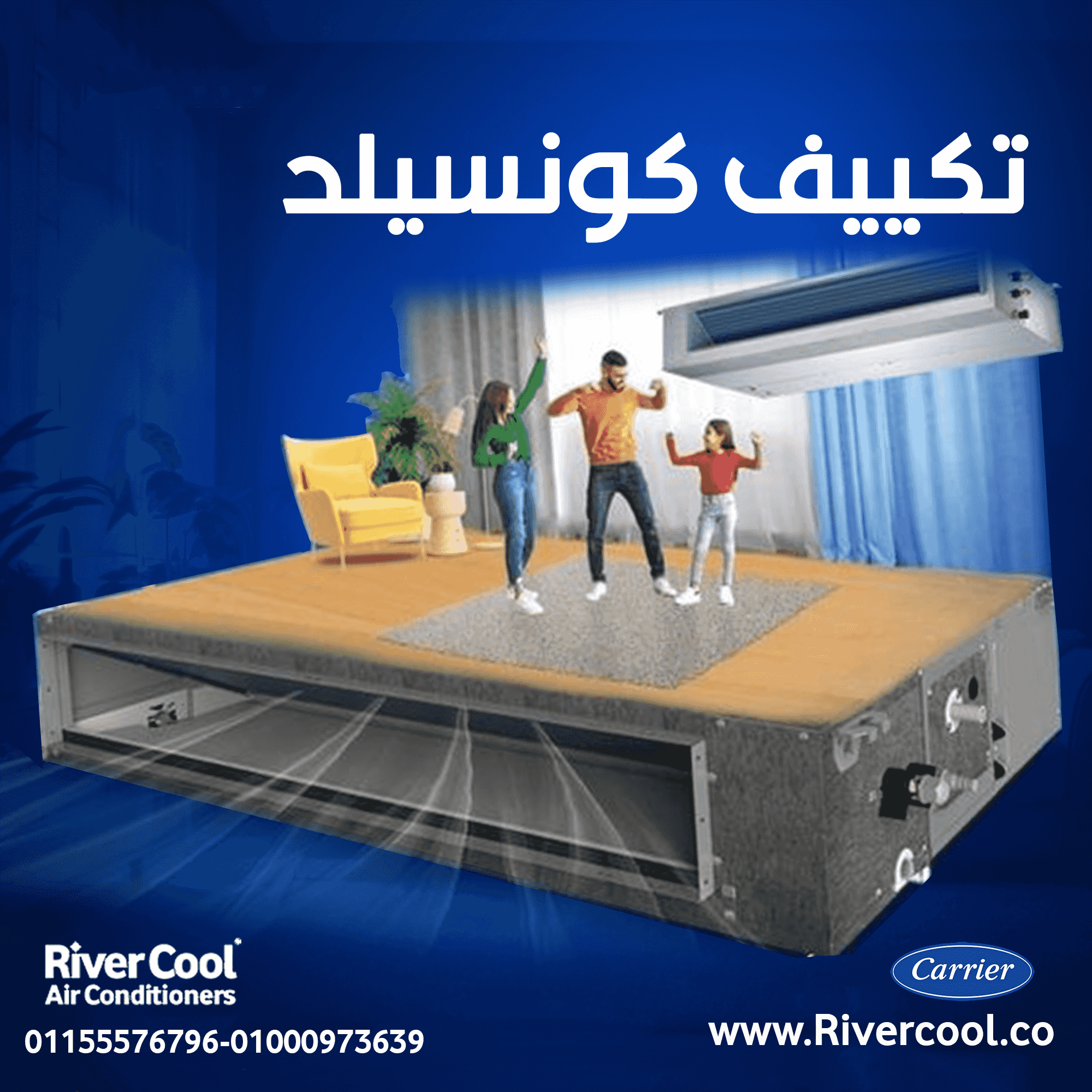 Carrier Concealed Air Conditioner is the perfect solution for you.