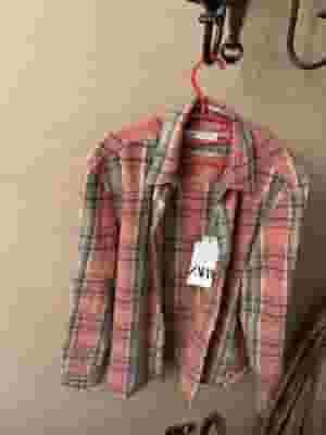 Zara men colourful checked shirt