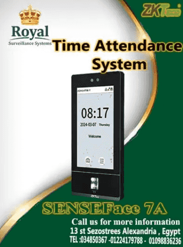  Attendance management and door control are in your hands with ZKTeco SenseFace 7A! 🚀