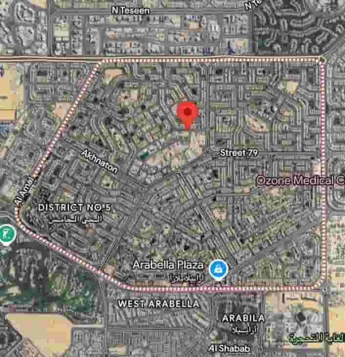 For sale a plot of land in the Fifth Settlement 1032 m