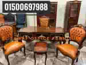 غرفه وازريه مكتب مدير كلاسيك خشب زان احمر روماني