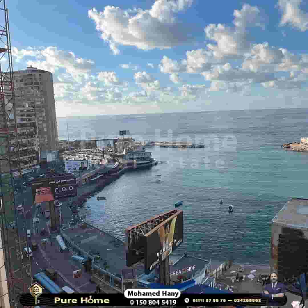 شقة للايجار المفروش - جليم - علي البحر مباشرة