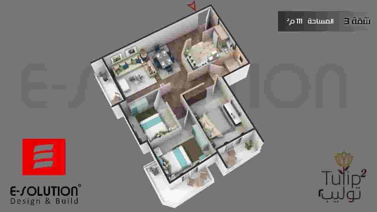 Apartment for sale in installments 111m