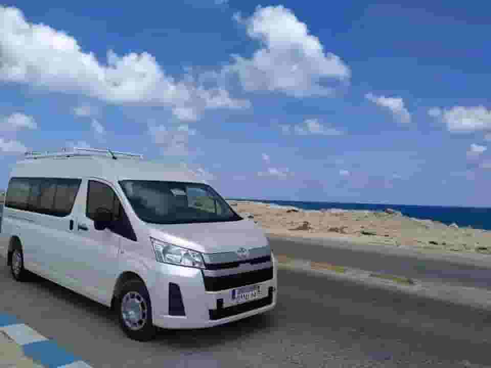 ايجار تويوتا هايس ١٣ راكب مريحه جدا توصيل مطار ورحلات وسفر لاي مكان بأسعار. تحفه