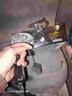 A petrol buoy complete with the indicator, the skewer and the armor