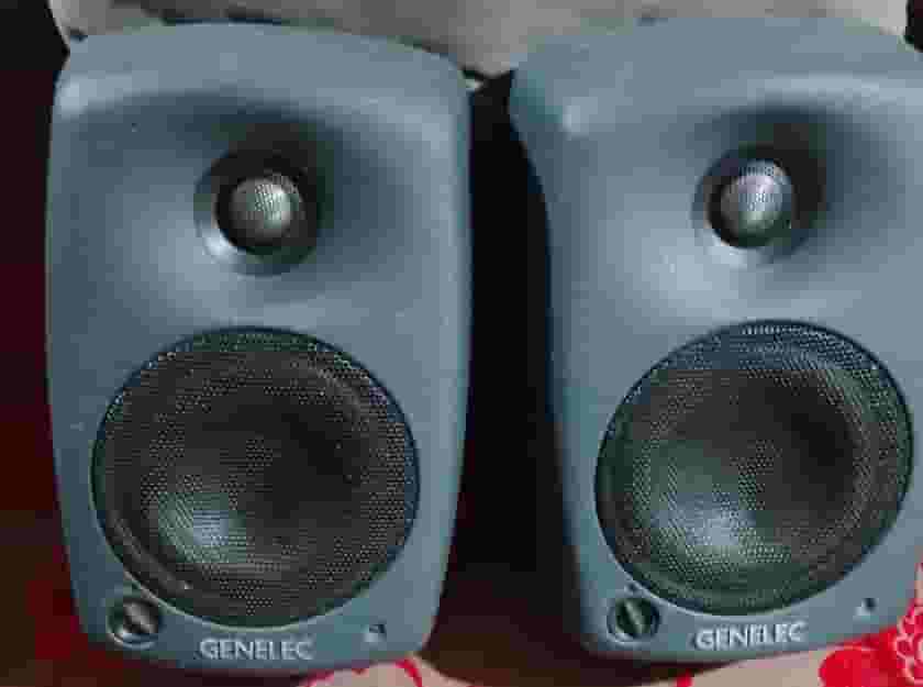 For sale two flat Genilac 5 inch speakers 