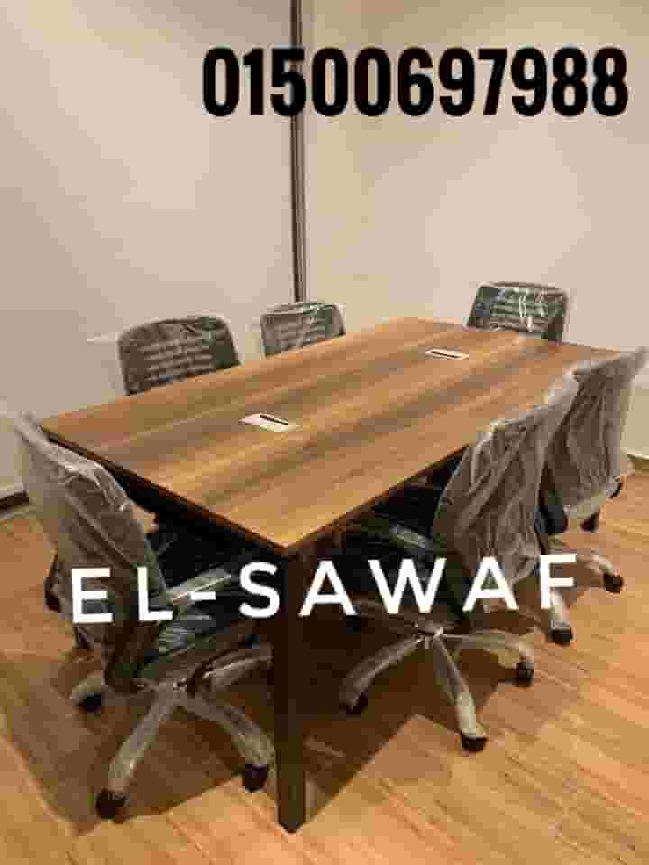 أثاث مكتبي،ترابيزه اجتماعات خشبmdfاسباني،ترابيزة اجتماعات مودرن table meeting room