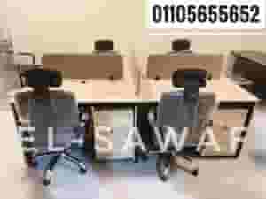 خلية عمل،مكاتب موظفين،ورك ستيشن،بارتيشن،خلايا عمل،work station,partition،خليه رباعية،أثاث مكتبي