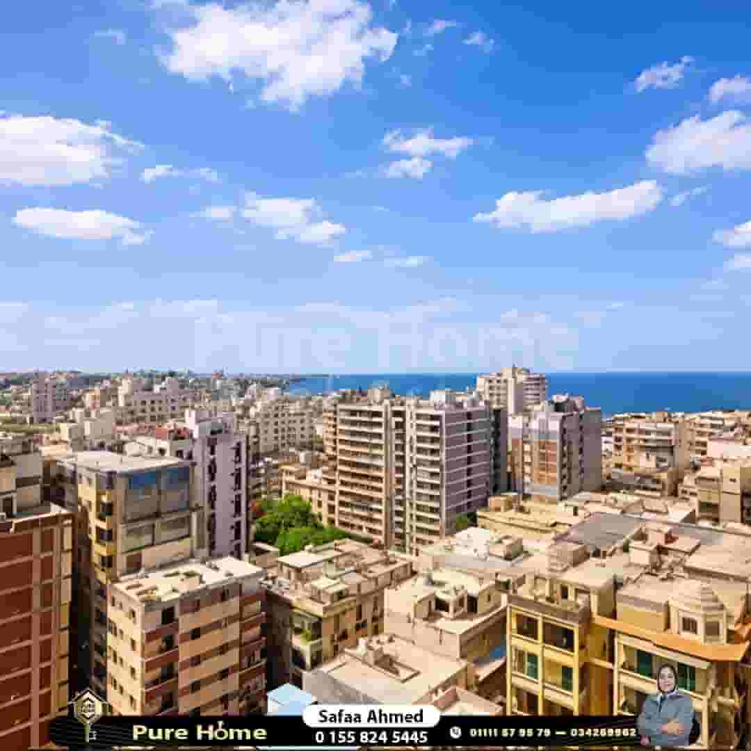 شقة للايجار - سبورتنج - خطوات من نادي سبورتنج 135م