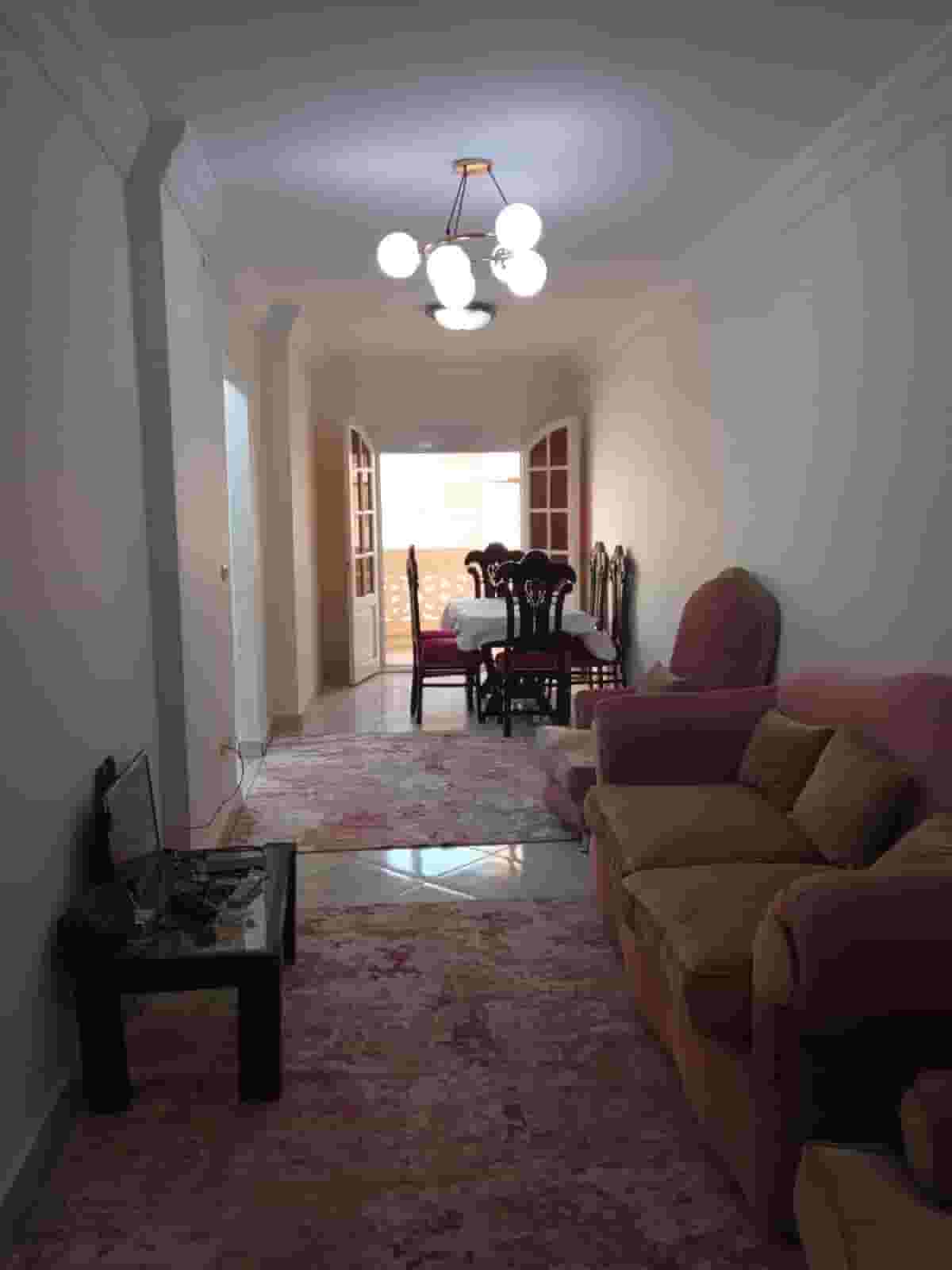A real opportunity for a furnished apartment for annual rent for lovers of high-end housing and privacy on the main street Khaled Ibn Al-Walid