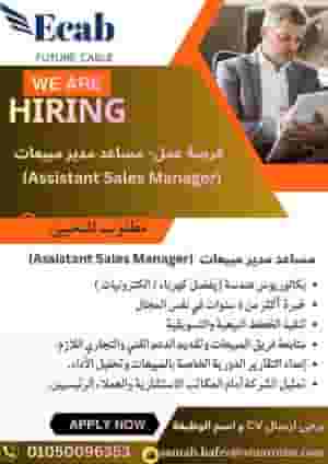 Assistant sales manager is required