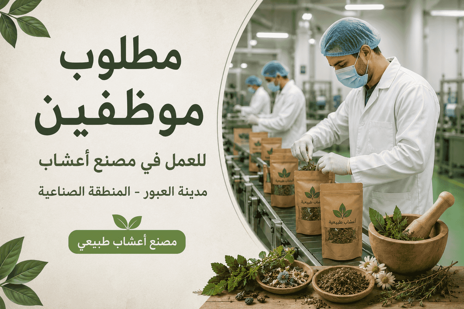 Workers are required in a factory in El Oubour
