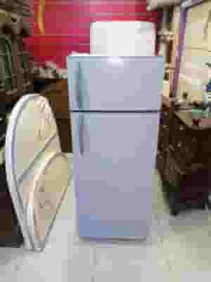 Alaska Defrost refrigerator 2 doors, silver, broken zero, inside the warranty