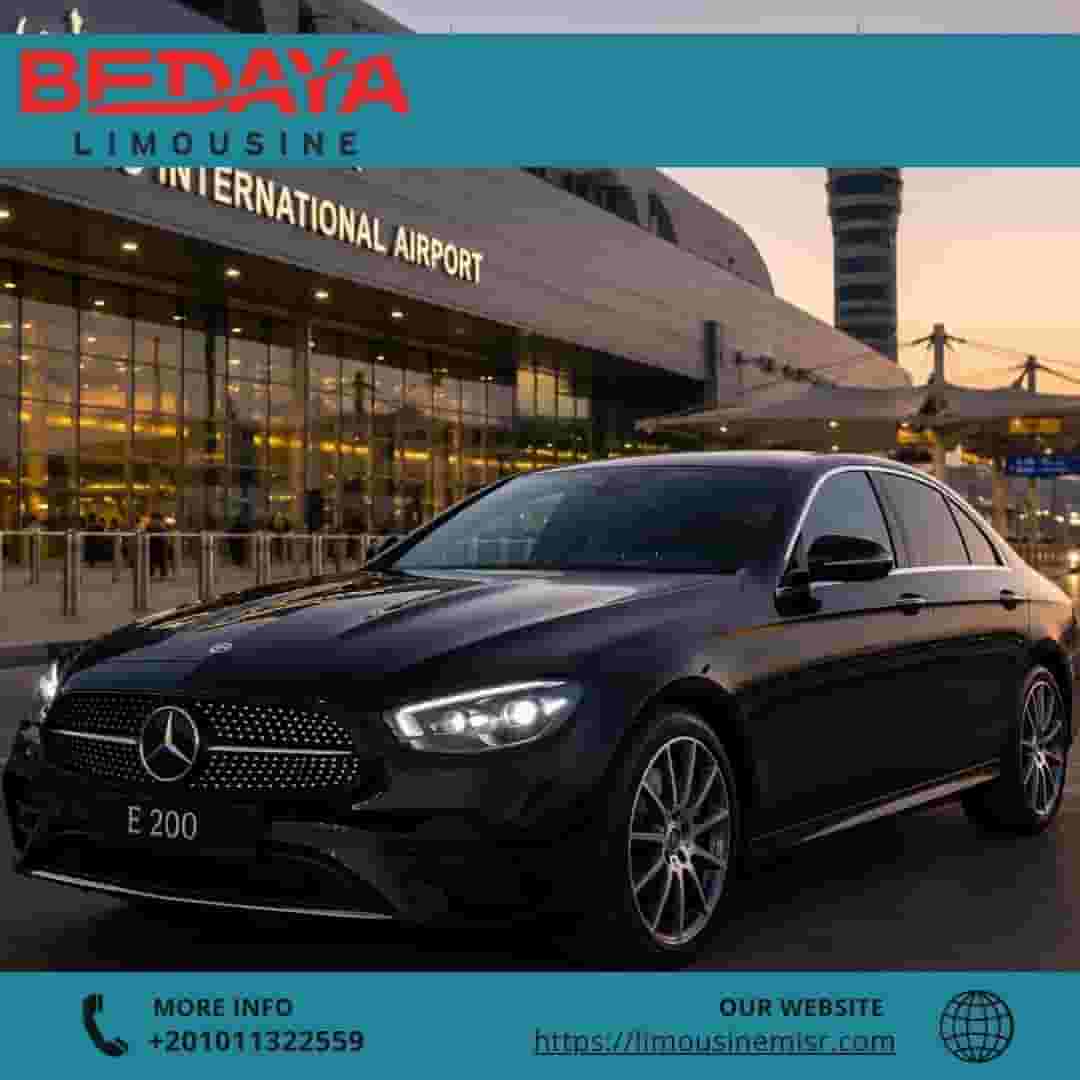 Rent Mercedes E200 with driver from InterContinental Hotel to Cairo Airport.