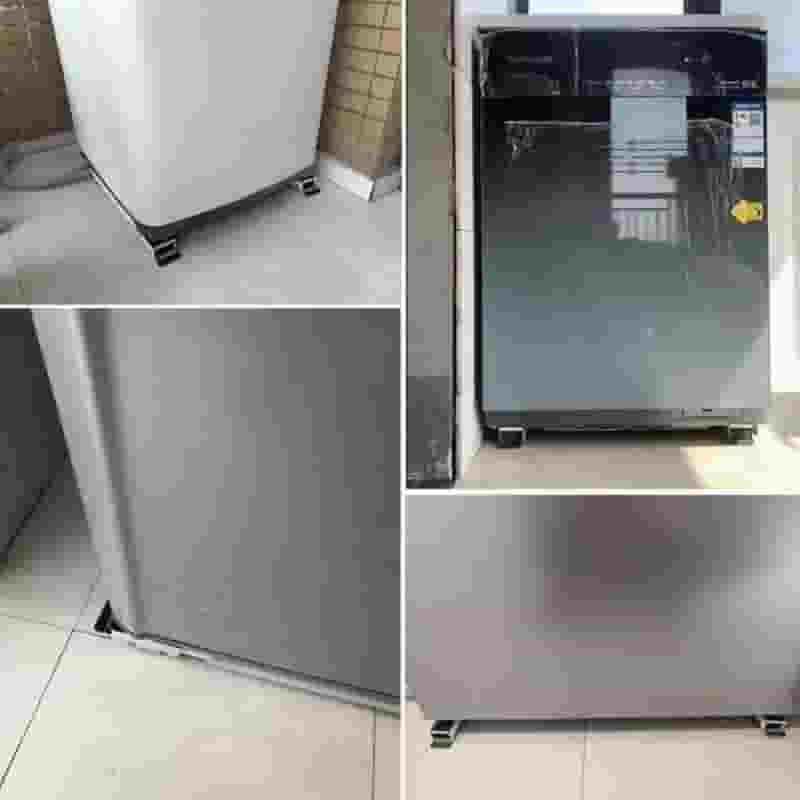 A mobile washing machine base, a washing machine holder, a stove to solve everything -