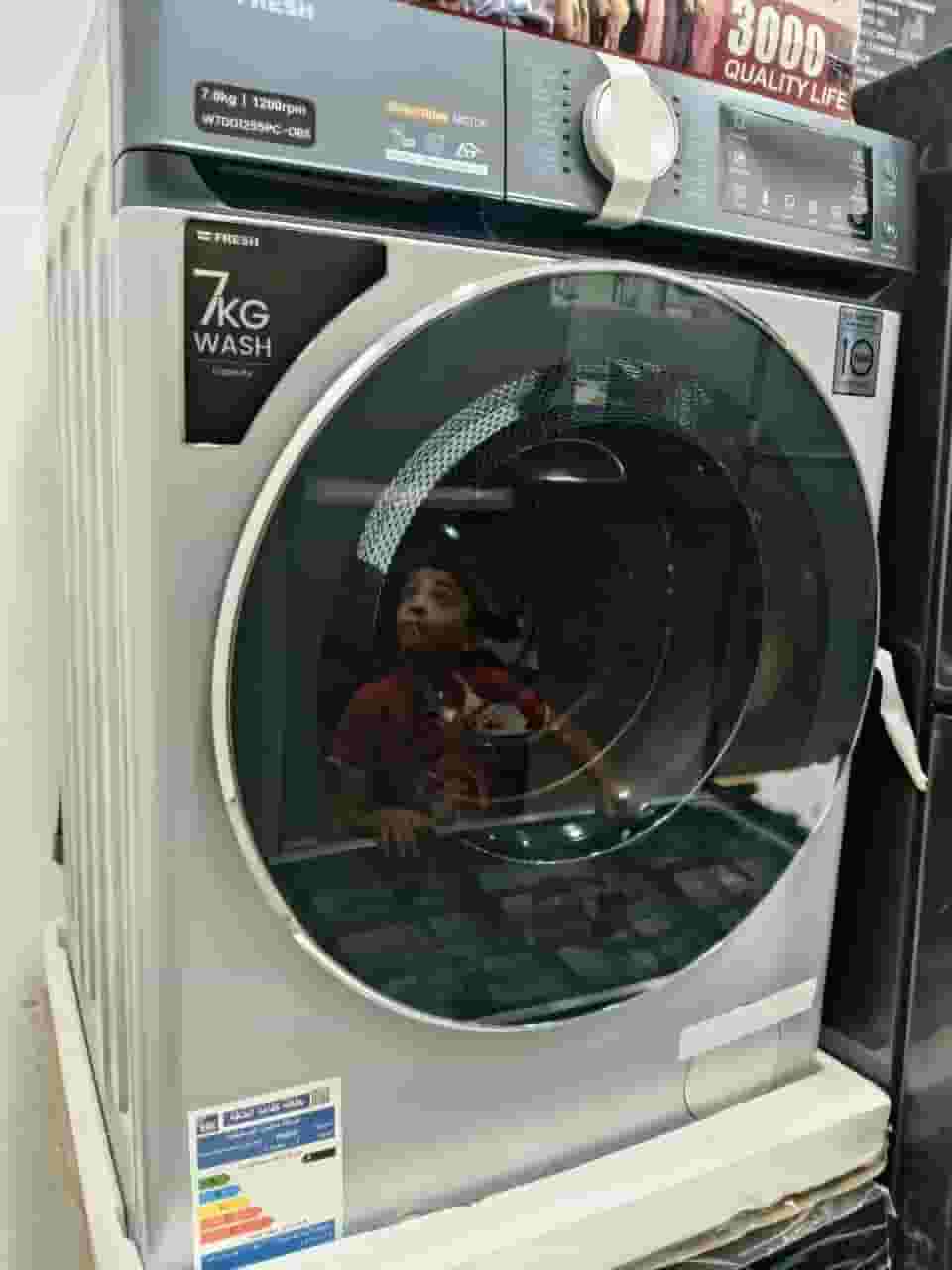Fresh automatic washing machine 7 kg inverter direct drive (Direct Drive) with steam