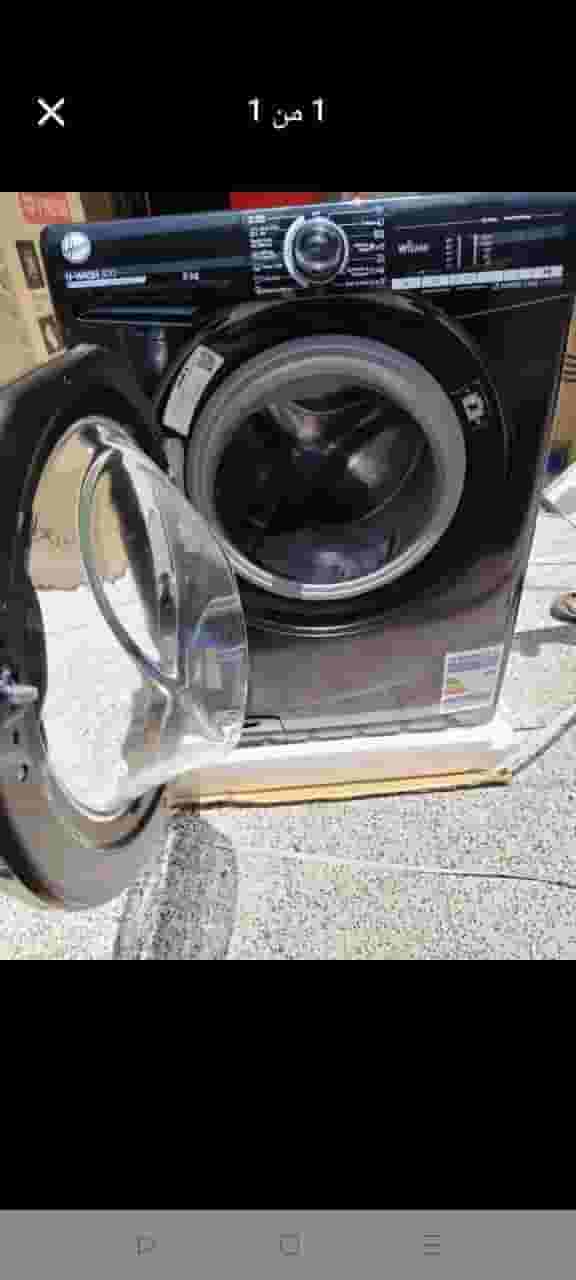 Hoover Arabic washing machine 7 kg black with Italian technology and LCD touch screen