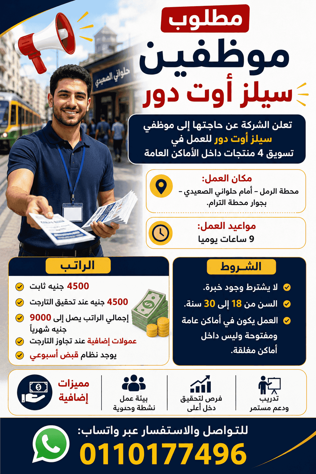 Sales Outdoor staff are required