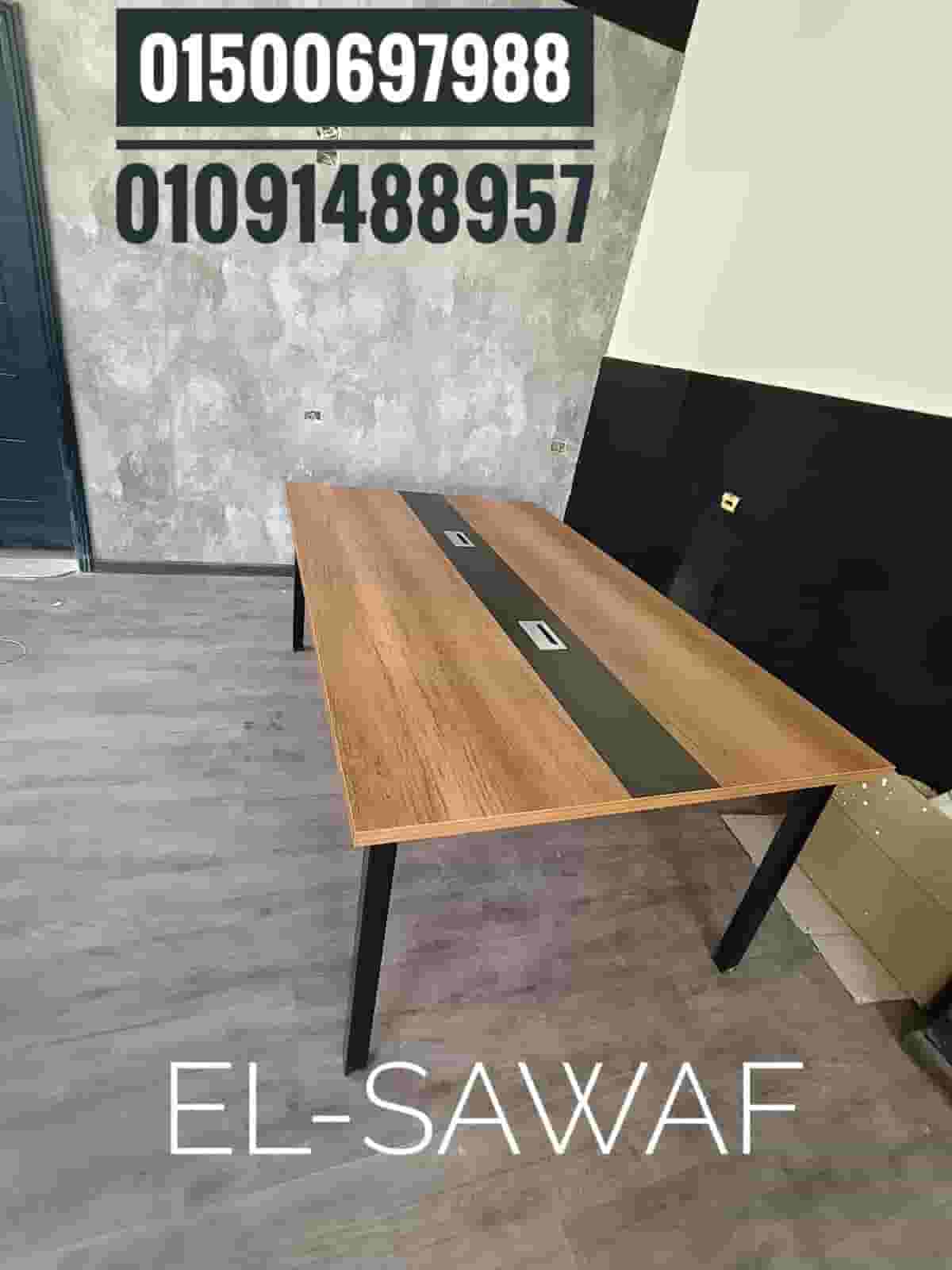 Office furniture, Spanish MDF wood meeting table, modern table meeting room