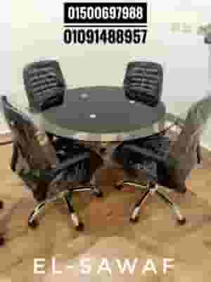 Office furniture, security glass meeting table, modern meeting table, meeting room
