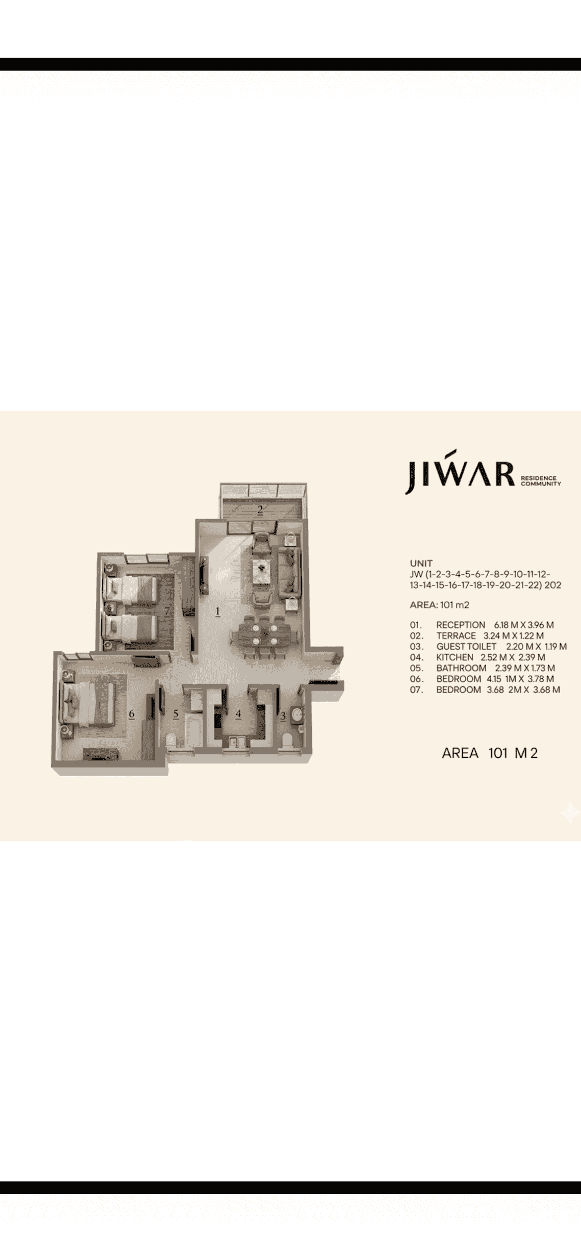 apartment in the sixth settlement for sale