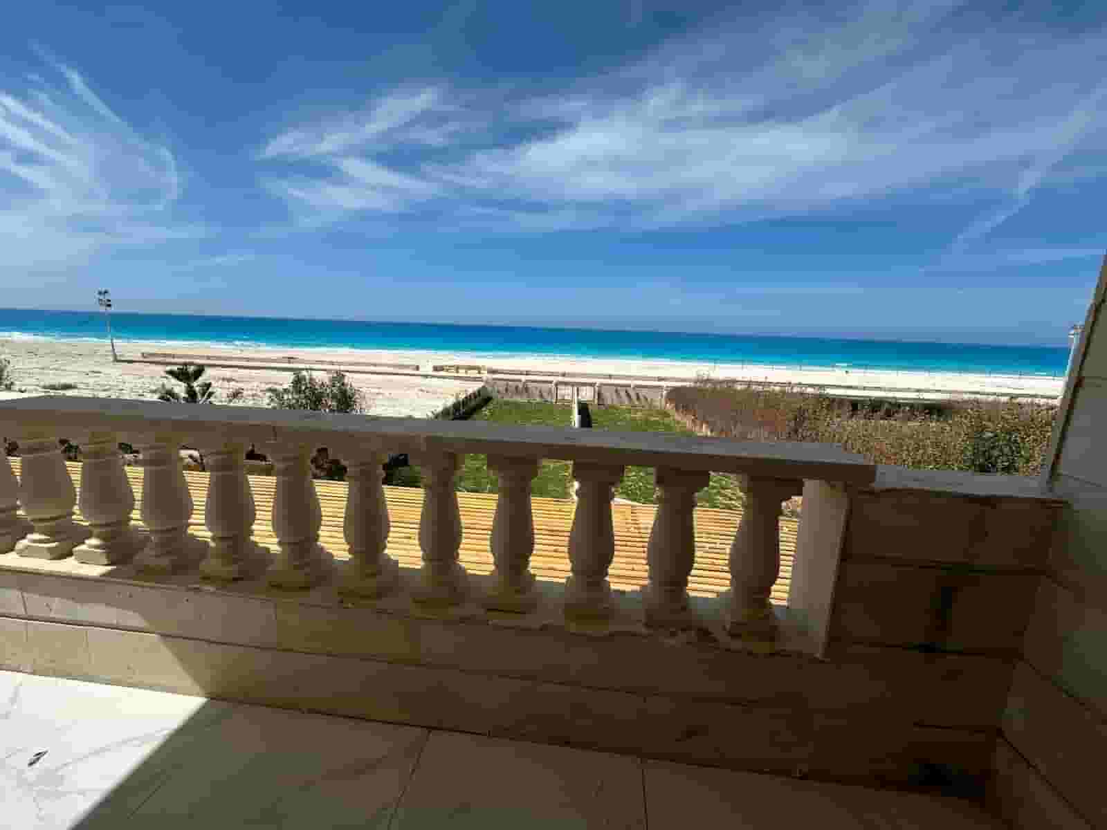 First row chalet with installments over two years in Al Rawda village