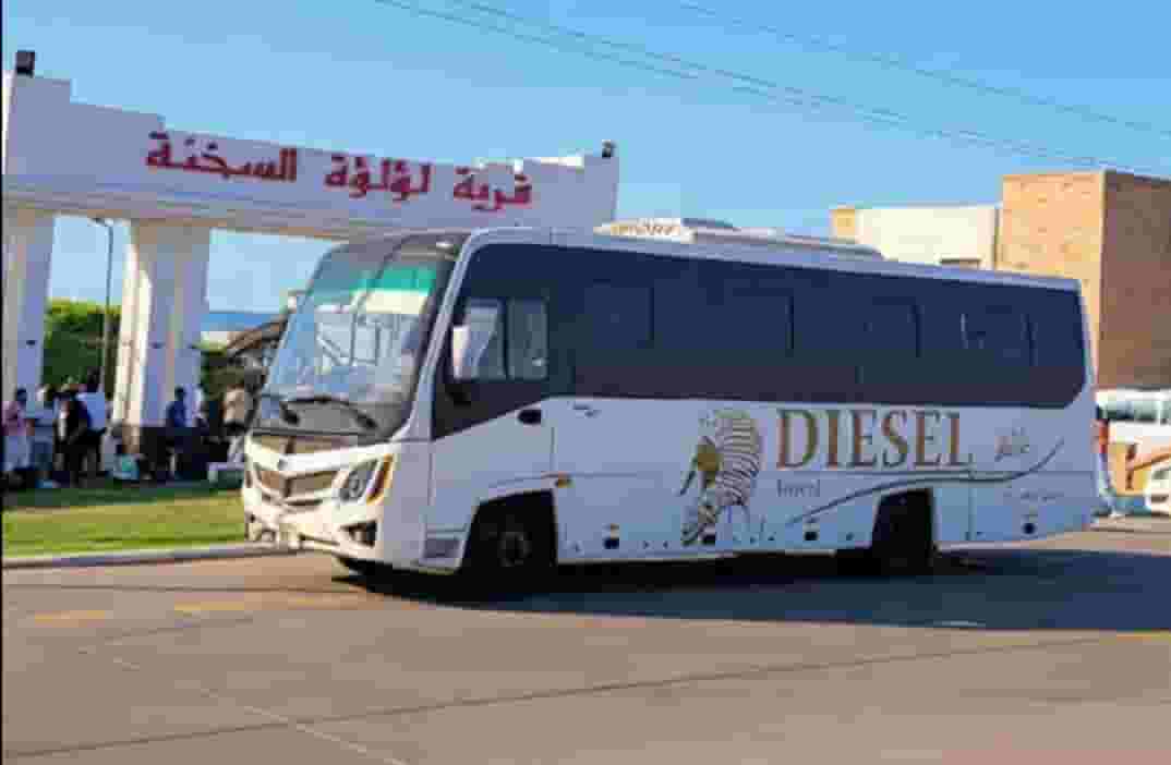 Rent a 33 passenger bus to Ain Sokhna 01229306669