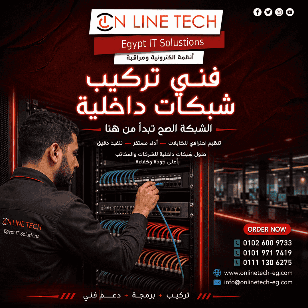 Internal network installation technician - organized network starting from a correct establishment